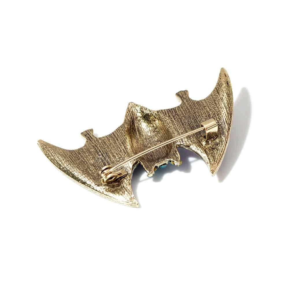 Brosa aurie, forma de liliac, cu pietre, Claudia C1 - Pursehuit.ro