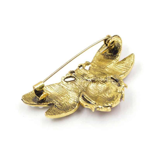 Brosa aurie, bondar cu perlute, Dafina C2 - Pursehuit.ro