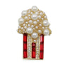 Brosa aurie, Popcorn, cu perlute, C1 OUT - Pursehuit.ro