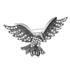 Brosa argintie, forma de vultur, cu pietre, Nicoleta C1