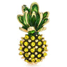Brosa aurie, forma de ananas, cu pietre, Isse C2 - Pursehuit.ro