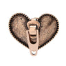 Brosa aurie, forma de inima cu fermoar, Beatrice C3 - Pursehuit.ro