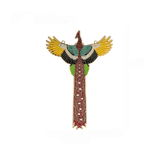 Brosa aurie, forma de pasarea Phoenix, Marvin C1 - Pursehuit.ro