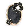Brosa aurie, stil vintage, cu perlute si flori, Ringo C3 - Pursehuit.ro