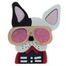 Brosa roz, forma de Boston Terrier, Anca C1 - Pursehuit.ro