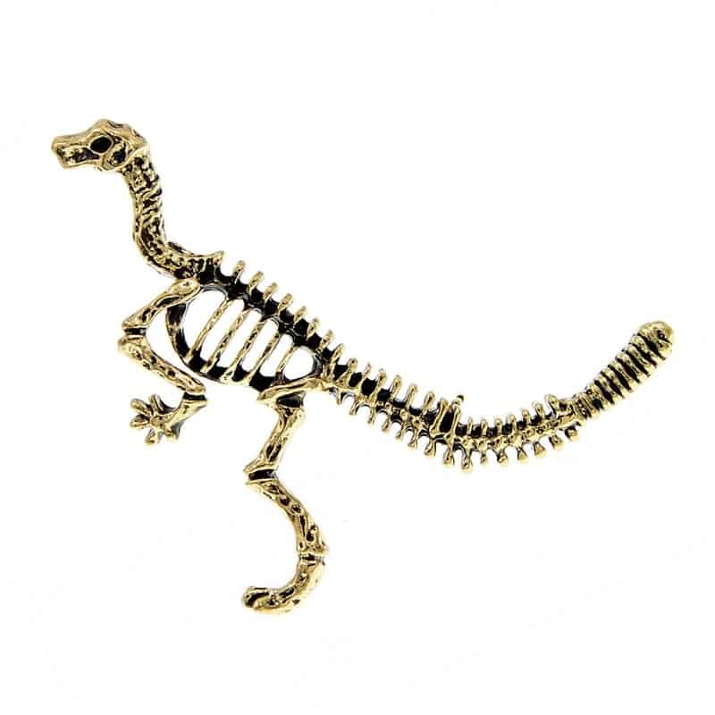 Brosa schelet dinozaur, aurie, Martilda C5