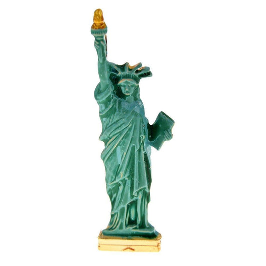 Brosa verde, forma de statuia Libertatii, Alfride C1 - Pursehuit.ro
