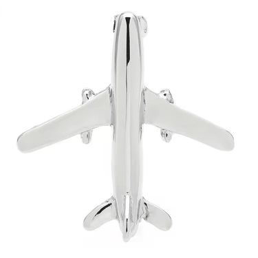 Brosa argintie, forma de avion, Aiva C2 - Pursehuit.ro