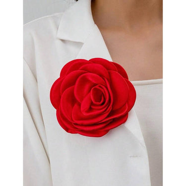 Brosa tip floare, rosie, Aggi C22 - Pursehuit.ro