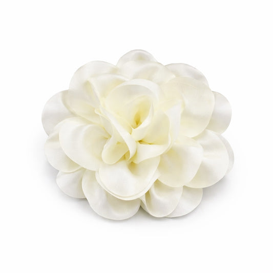 Brosa tip floare supradimensionata, alba, Maja C21