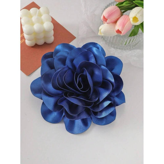 Brosa tip floare supradimensionata, albastra, Maggy C20 - Pursehuit.ro