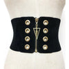 Centura corset, neagra, elastica, cu fermoar auriu, Livia C1 OUT