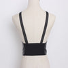 Centura tip corset, neagra, elastica, cu barete ajustabile, Hulda C1