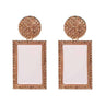 Cercei rose gold, cu pietre, Chrissy C5 - Pursehuit.ro