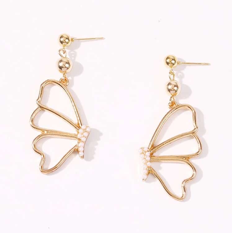 Cercei aurii, forma de aripi de fluture, Isabella C5