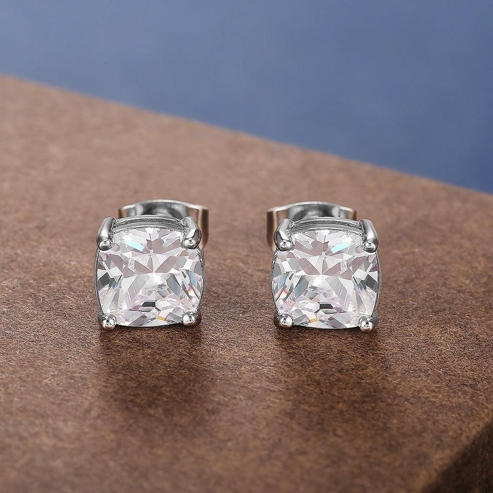 Cercei argintii, cu pietre din zirconiu, Simona C18 - Pursehuit.ro