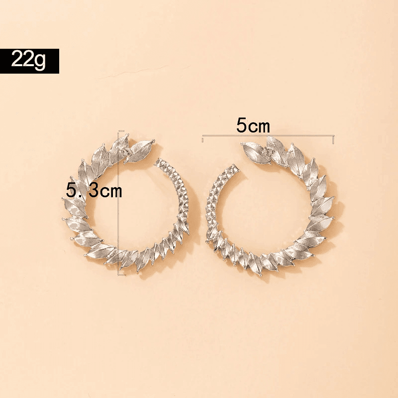 Cercei argintii, rotunzi, cu pietre, Lorina C9 - Pursehuit.ro