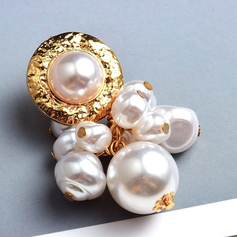 Cercei aurii, cu perle, Welma C2