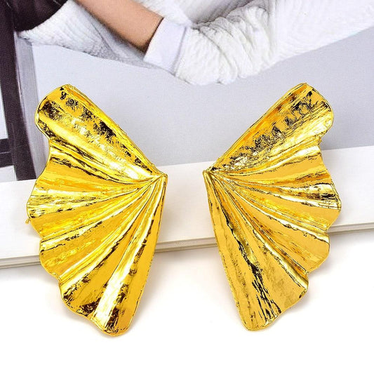 Cercei aurii, forma de aripi, Anselm C5 - Pursehuit.ro