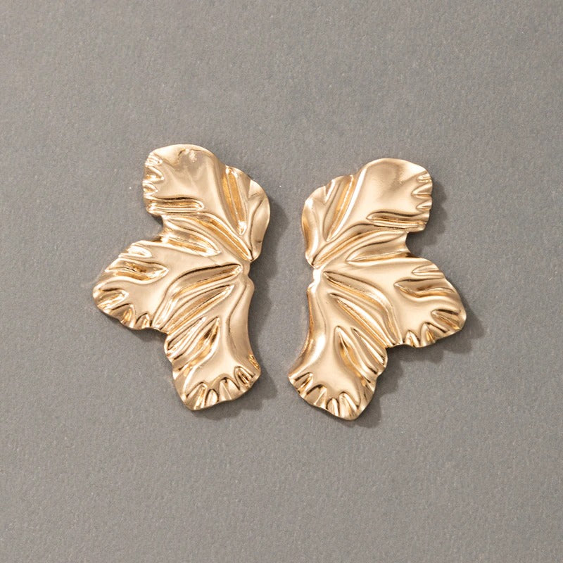 Cercei aurii, forma de frunze, Mareike C13