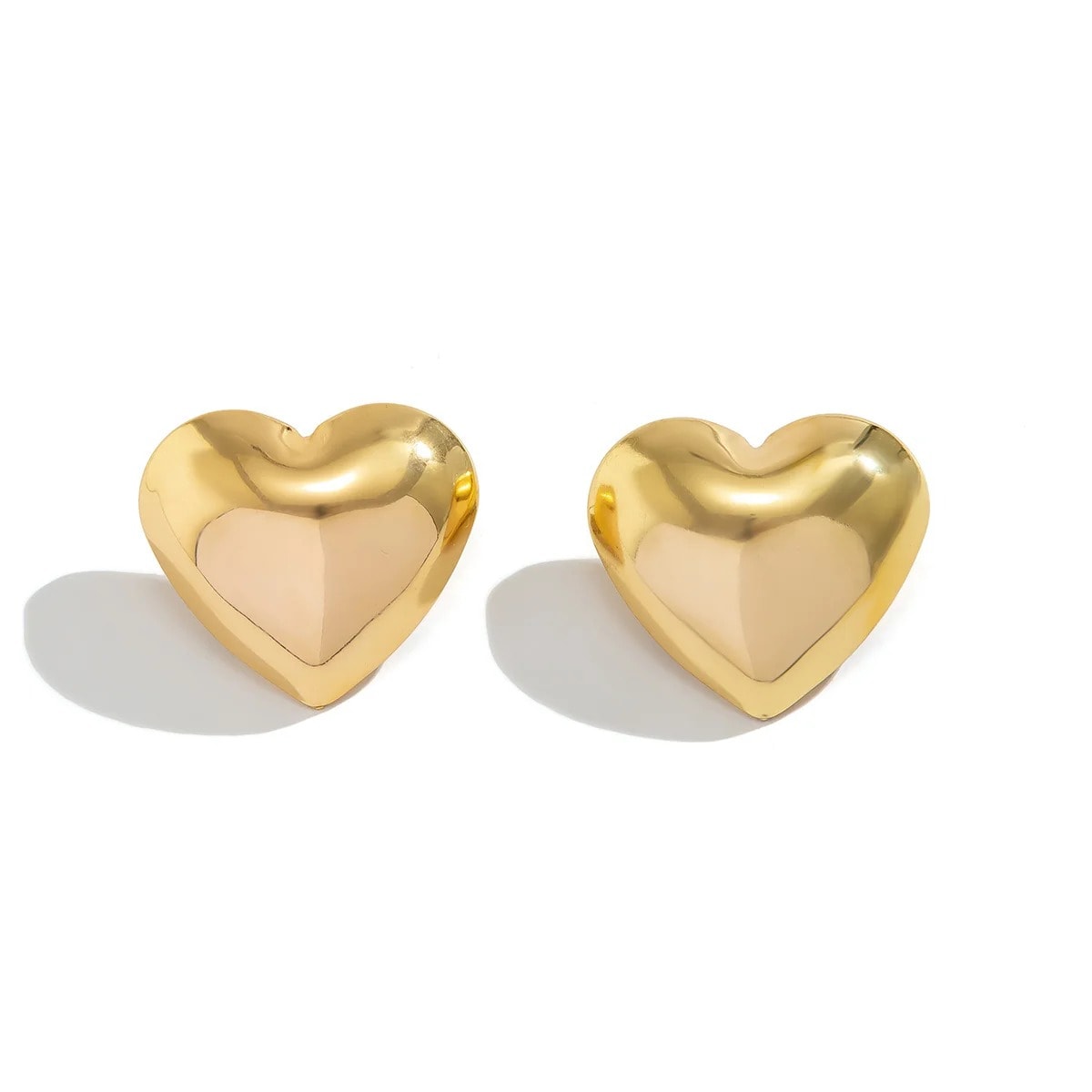 Cercei aurii, forma de inimioare, Rena C6
