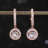 Cercei rose gold, cu pietre din zirconiu, Patience C8 - Pursehuit.ro