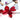 Cercei rosii, forma de floare, Delphine C5 - Pursehuit.ro