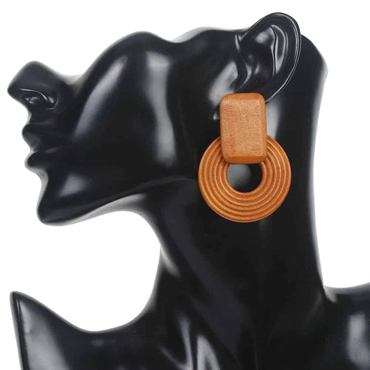 Cercei rotunzi, portocalii, Kersten C9 - Pursehuit.ro