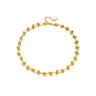 Colier auriu, din otel inoxidabil, cu noduri, suflat cu aur 18k, Darleen C5 - Pursehuit.ro