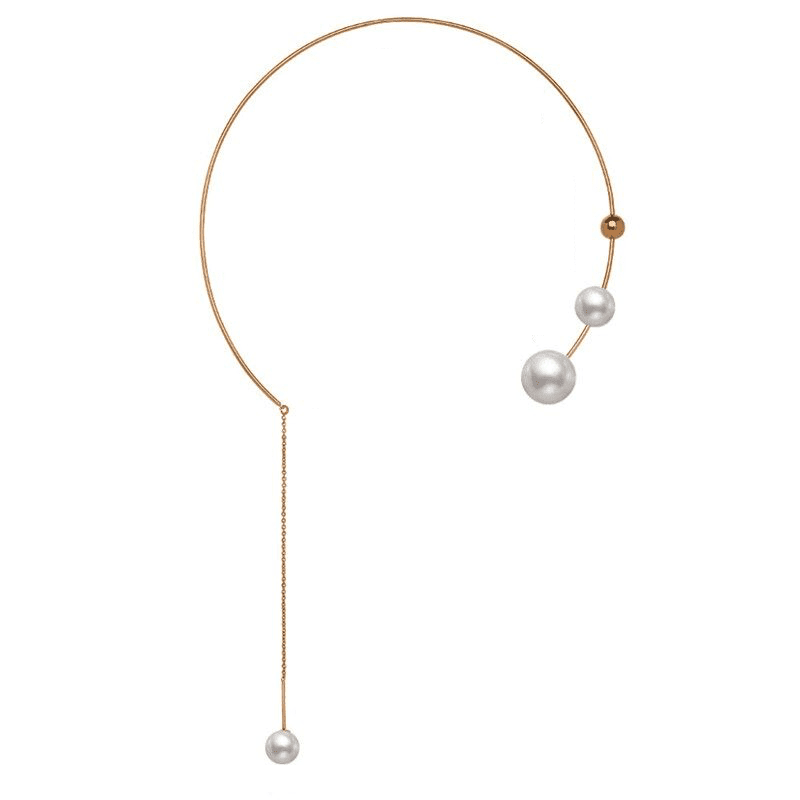Colier auriu, cu perle, Alma C11