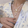 Colier auriu, cu perle, Emelia C1