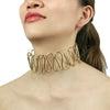 Colier choker, auriu, Carlina C13