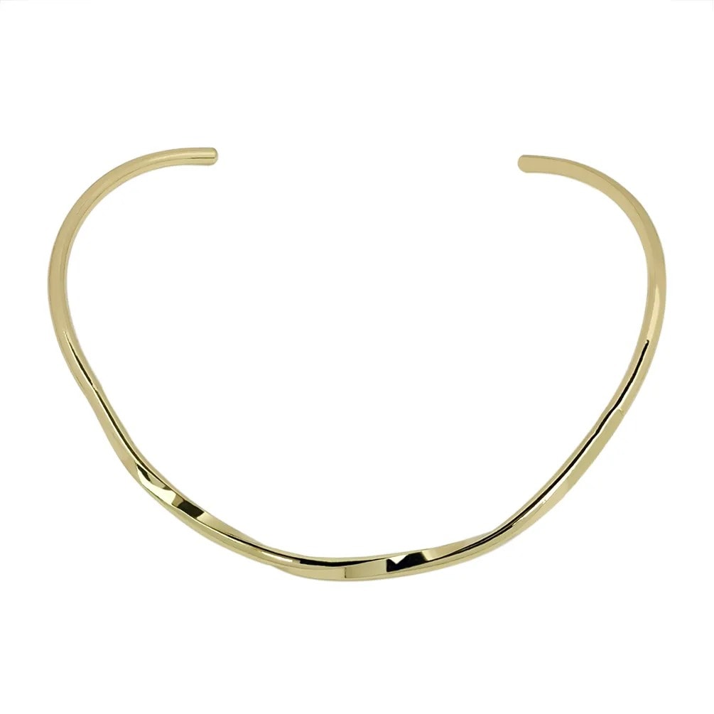 Colier choker auriu, stil contemporan, Jeanet C15