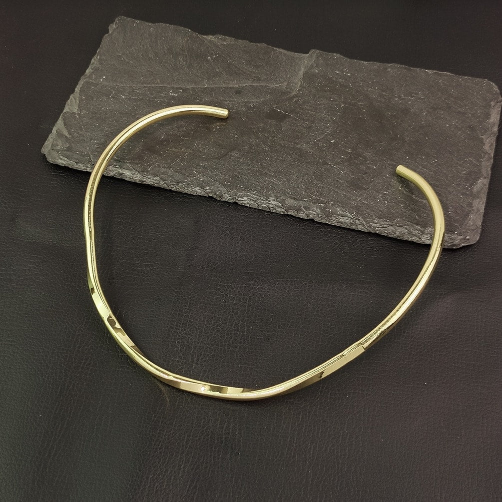 Colier choker auriu, stil contemporan, Jeanet C15