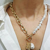 Colier cu perle, auriu, Linny C17