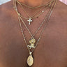 Colier in 5 straturi, auriu, Karia C18 - Pursehuit.ro