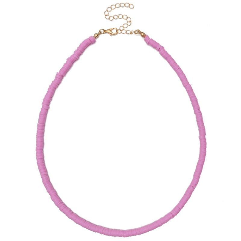 Colier mov, cu margelute, Chalotte C1 - Pursehuit.ro