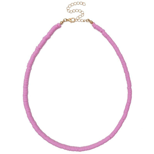 Colier mov, cu margelute, Chalotte C1 - Pursehuit.ro