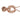 Colier rose gold, cu cerculet si pietre din zirconiu, Siegfred C10 - Pursehuit.ro