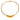 Colier auriu, din otel inoxidabil, design minimalist, suflat cu aur 18k, Toka C2