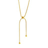 Colier auriu, din otel inoxidabil, lung, ajustabil, suflat cu aur 18k, Berdine C11 - Pursehuit.ro