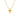 Colier auriu, din otel inoxidabil, suflat cu aur 18k, cu pandantiv inima, Heralda C3