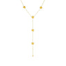Colier auriu, din otel inoxidabil, suflat cu aur 18k, cu stelute, Eliana C2 - Pursehuit.ro
