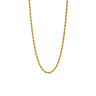 Colier auriu, din otel inoxidabil, suflat cu aur 18k, rasucit, Dominika C12 - Pursehuit.ro