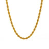 Colier auriu, din otel inoxidabil, suflat cu aur 18k, rasucit, Elioth C2 - Pursehuit.ro