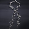 Coronita argintie, modelatoare, cu pietre si perle, Janett C11