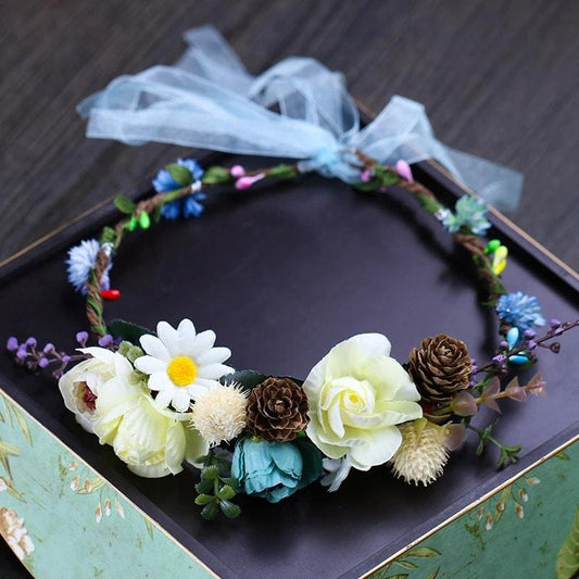 Coronita cu flori bleu, Tauno C20 - Pursehuit.ro