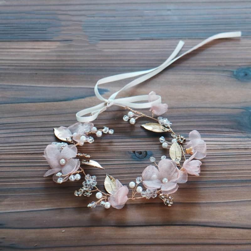 Coronita modelatoare, cu flori roz, Mai C1 - Pursehuit.ro