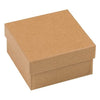 Cutie pentru cadou, kraft, cu capac, 8.5x8.5x4.5cm