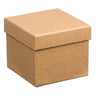 Cutie pentru cadou, kraft, cu capac,10.7x10.7x9cm - Pursehuit.ro
